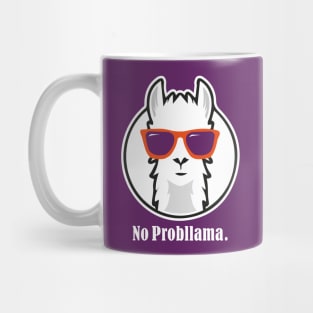 No Probllama - Funny Shirt with Llama Mug